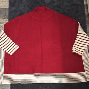 Pink Lily Vibrant Red Sweater